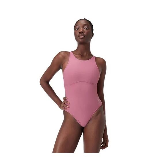 Speedo Solid High Neck One Piece Sz XL - Picture 1 of 7